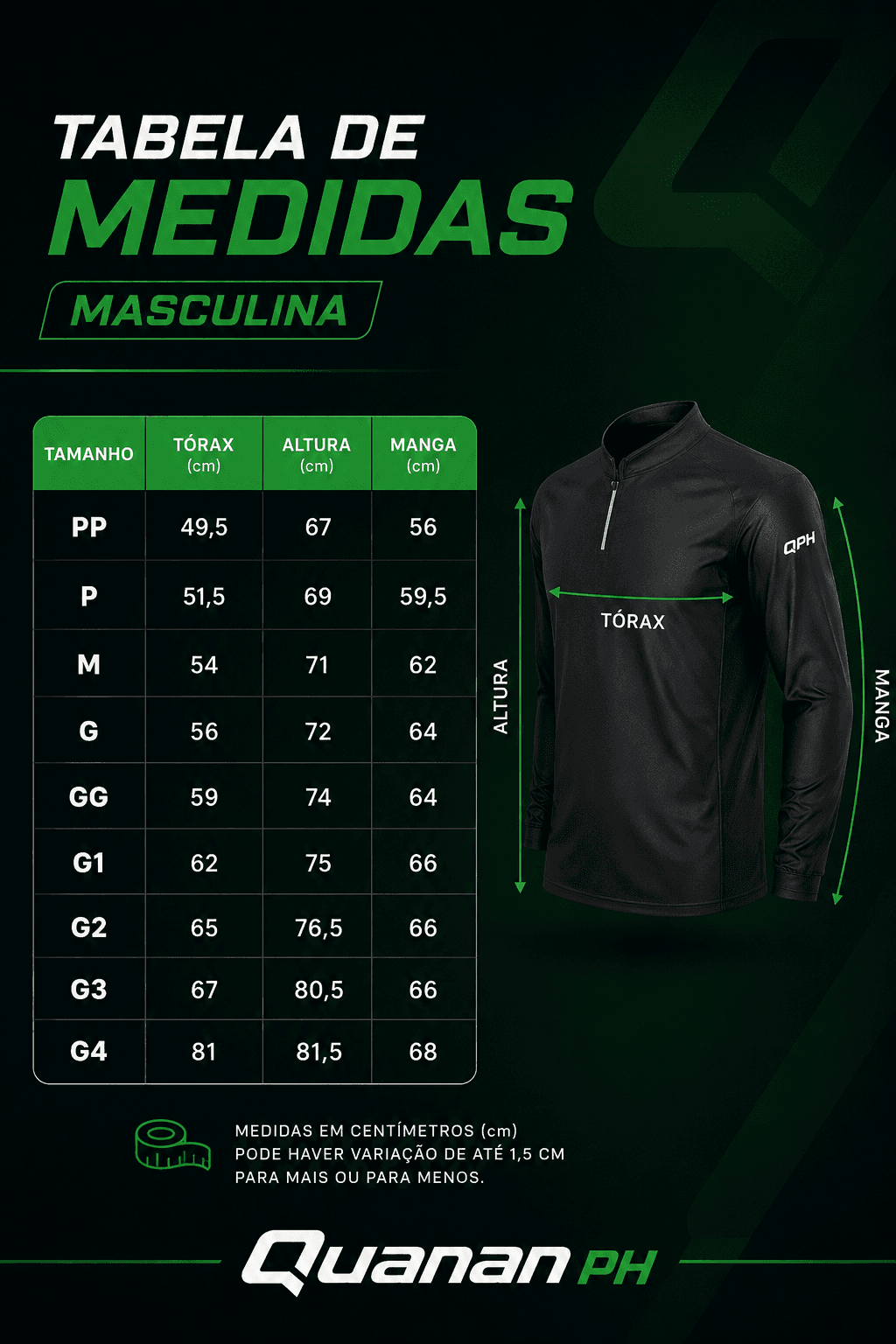 Camisa Térmica Preta Masculina Bandeira do Brasil com Proteção Solar UV50+ - 3